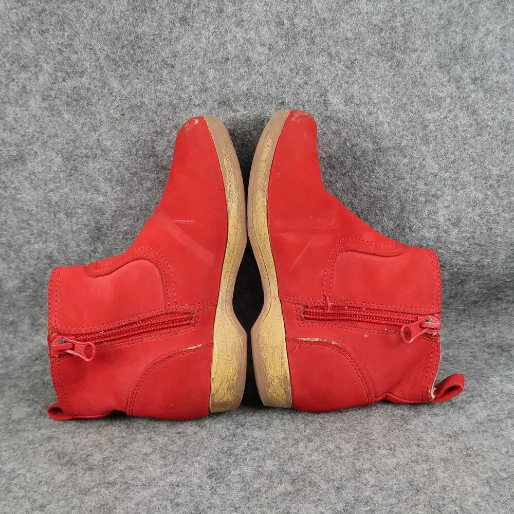 Cat & Jack Shoes Kids Toddler 10 Boots Red Zip Casual Comfort Winter Play Bootie